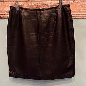 Wilson’s Leather Black Sexy Soft Leather Skirt Size 8, Punk, Glam Rock